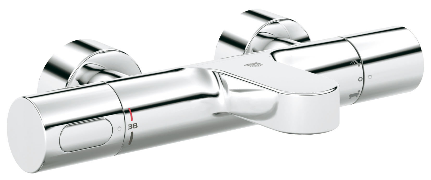 Термостатический смеситель для ванны GROHE Grohtherm 3000 Cosmopolitan (34276000)34276000 Термостатический смеситель для ванны GROHE Grohtherm 3000 Cosmopolitan (34276000)34276000Настенный монтаж GROHE CoolTouch безопасный корпус GROHE TurboStat встроенный термоэлемент Аквадиммер многофункциональный: - регулировка расхода Стопор безопасности при 38°C Встроенный стопор смешанной воды - переключатель: ванна/душ Отвод для душа снизу 1/2? Аэратор GROHE StarLight хромированная поверхностьВстроенные обратные клапаны Грязеулавливающие фильтры Скрытые S-образные эксцентрики С защитой от обратного потока GROHE EcoJoy - технология совершенного потока при уменьшенном расходе воды Видео по установке является исключительно информационным. Установка должна проводиться профессионалами!