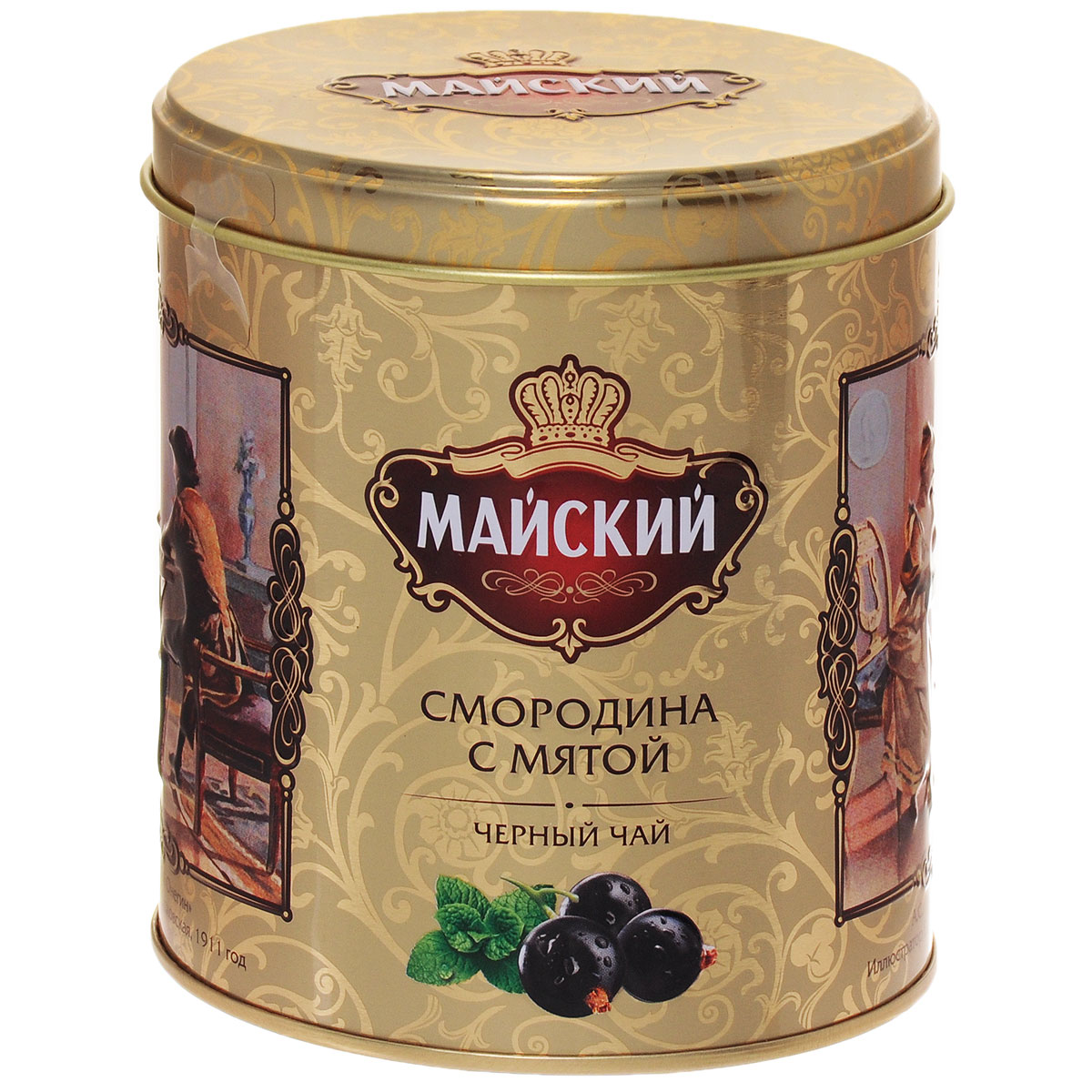 Майский Смородина с мятой черный ароматизированный листовой чай, 90 г114453 Майский Смородина с мятой черный ароматизированный листовой чай, 90 г114453Майский Смородина с мятой - это волнующее сочетание вкуса черного чая, сочной спелой смородины и натуральной мяты.