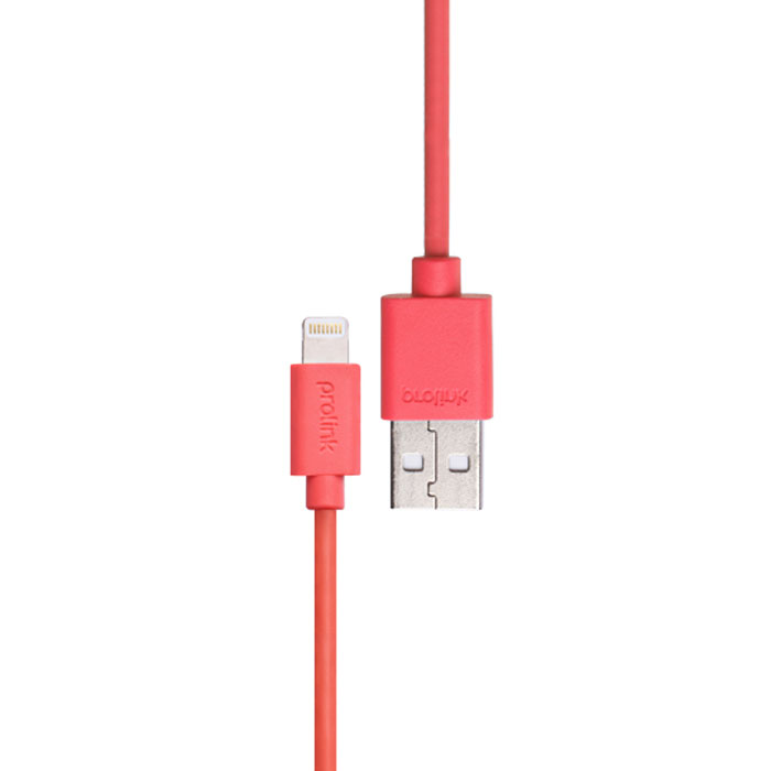 Prolink PB341, Pink USB-кабель Apple Lightning (1 м)PB341PK Prolink PB341, Pink USB-кабель Apple Lightning (1 м)PB341PKКабель Prolink PB341 создан для подключения iPhone, iPad или iPod с разъёмом Lightning к порту USB на компьютере для синхронизации и подзарядки, либо к адаптеру питания Apple USB для удобной подзарядки напрямую от розетки питания.В Prolink PB341 использованы оригинальные чипы, что позволяет гарантировать на 100% совместимость и работоспособность с оригинальными устройствами Apple. Применение меди в разъёмах, где происходит контакт и проводов OFC, позволяет на 30% улучшить передачу сигнала по сравнению со стандартными кабелями.Не смотря на столь малые размеры штекера с 8-ю контактами, подключение очень быстрое и надёжное благодаря симметричному расположению контактов с каждой стороны и закруглённым углам.