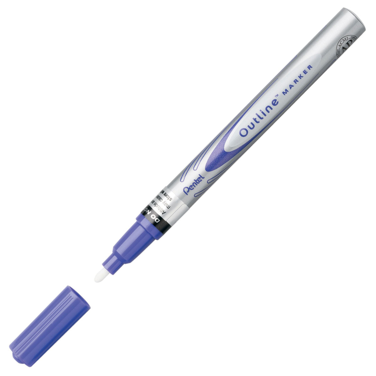 Pentel Маркер двухцветный Outline Marker, цвет: фиолетовый, серебряныйPMSP60-ZV Pentel Маркер двухцветный Outline Marker, цвет: фиолетовый, серебряныйPMSP60-ZVМаркер двухцветный Outline Marker с уникальной системой позволяет создать 2 линии разных цветов одним движением руки! Надежный волоконный наконечник образует среднюю серебристую линию, обрамленную с 2-х сторончернилами фиолетового цвета. Толщина линии 2,6 мм. Двуцветный эффект наиболее заметен на шероховатых поверхностях: цветном или белом картоне, плотной бумаге.