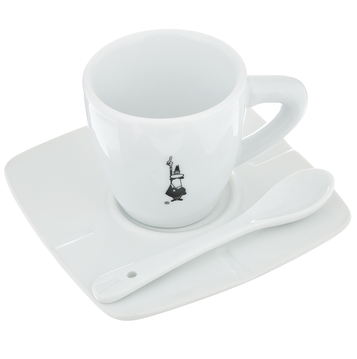 Набор для кофе Bialetti, цвет: белый, черный, 3 предмета98920020 Набор для кофе Bialetti, цвет: белый, черный, 3 предмета98920020Набор для кофе Bialetti состоит из чашки, блюдца и ложки, изготовленных из фарфора. Набор классического дизайна станет изысканным и желанным подарком любителю настоящего кофе. Можно мыть в посудомоечной машине.Объем чашки: 80 мл. Высота чашки: 6 см. Диаметр чашки: 6 см. Размер блюдца: 11,4 см х 11,4 см. Длина ложки: 10,5 см. Размер рабочей части ложки: 3,5 см х 2 см.Дизайн: Италия.