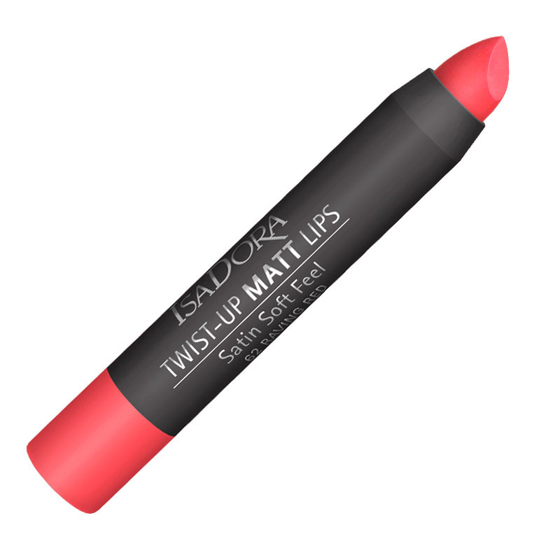 Isa Dora Помада-карандаш для губ матовая Twist-up Matt Lips № 62, 2,7гр121862 Isa Dora Помада-карандаш для губ матовая Twist-up Matt Lips № 62, 2,7гр121862Помада для губ в карандаше TWIST UP MATT. Бархатистый матовый эффектКомфортная кремовая текстура не сушит губы и укрывает их насыщенным устойчивым цветом.Удобная форма стика для аккуратного нанесения и создания четкого контура губ.Формула, насыщенная увлажняющими и защитными ингредиентами.Без отдушек. Клинически тестировано