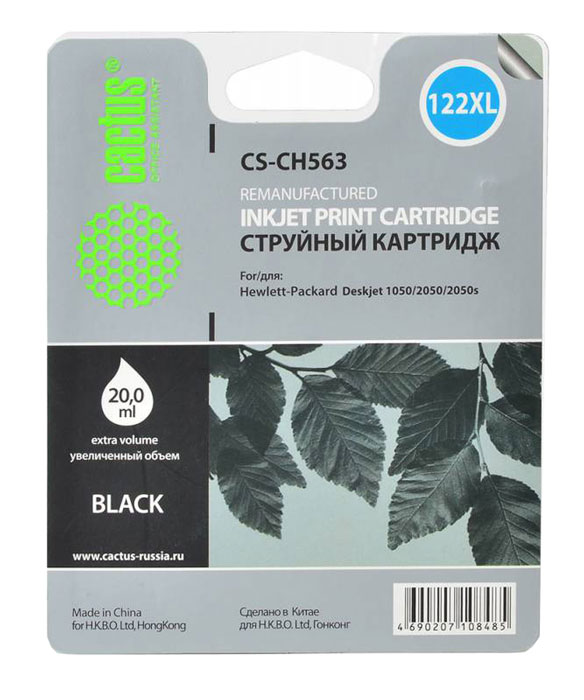 Cactus CS-CH563, Black струйный картридж для HP DeskJet 1050/2050/2050sCS-CH563 Cactus CS-CH563, Black струйный картридж для HP DeskJet 1050/2050/2050sCS-CH563Картридж Cactus CS-CH563 для струйных принтеров HP.Расходные материалы Cactus для монохромной печати максимизируют характеристики принтера. Обеспечивают повышенную чёткость чёрного текста и плавность переходов оттенков серого цвета и полутонов, позволяют отображать мельчайшие детали изображения. Обеспечивают надежное качество печати.