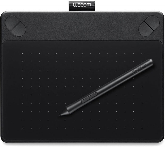 Wacom Intuos Comic PT S, Black графический планшет (CTH-490CK-N)4949268619462 Wacom Intuos Comic PT S, Black графический планшет (CTH-490CK-N)4949268619462Хотите, чтобы ваши персонажи были как живые? Intuos Comic окажет вам в этом идеальную помощь. Создавайте скетчи или рисуйте чернилами кадры комиксов с легким в использовании графическим планшетом. Усовершенствуйте свою работу с цифровым редактированием и эффектами или создайте макет для страницы или книги. Intuos Comic сочетает свободу чернильного штриха и цифровое удобство. В Intuos Comic есть все необходимое для создания собственных комиксов или манги. Чувствительное к нажатию перо Intuos обеспечивает необходимый уровень точности для рисования набросков, обводки и раскраски персонажей. Поместите любимых героев и персонажей в свою собственную историю.Наконечник пера чувствителен к 1024 уровням нажимаМаксимальная высота считывания пера: 16 ммПоддерживает технологию multitouch жестов для прокрутки, масштабирования, вращения и т.п.Эргономичное перо без батареек с двумя кнопкамиИмитирующая бумагу поверхность планшета с соотношением сторон 16:10Зеркально-симметричный дизайн планшета - для работы и правшей и левшейЧетыре программируемые клавиши ExpressKeys для быстрого вызова функцийСпециальный держатель для его удобного хранения пераПростое подключение через USB-портВозможность подключения к компьютеру беспроводным способом с аксессуаром Wireless Kit (приобретается отдельно)
