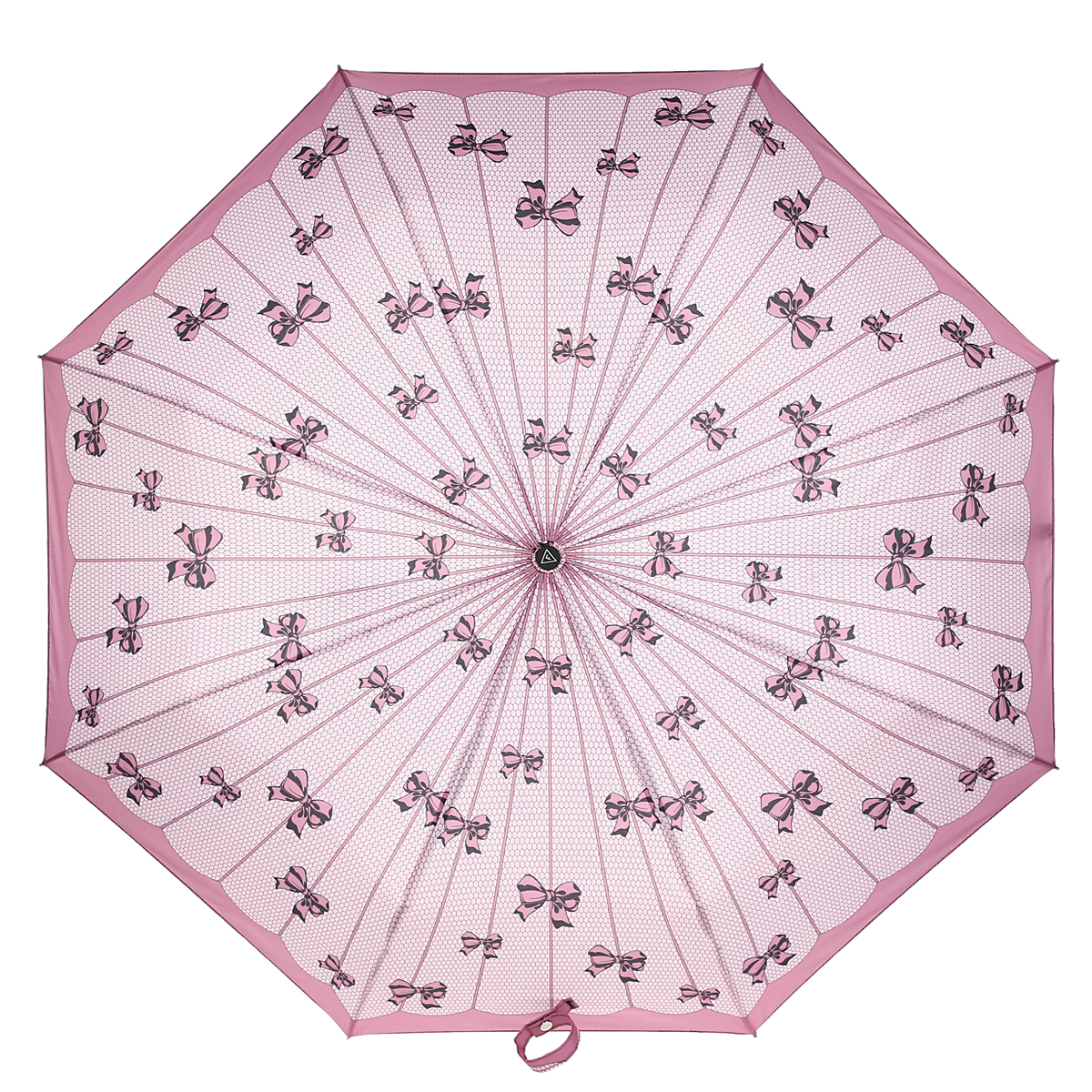 Зонт-автомат женский Fabretti, 3 сложения, цвет: розовый. L-15114-6