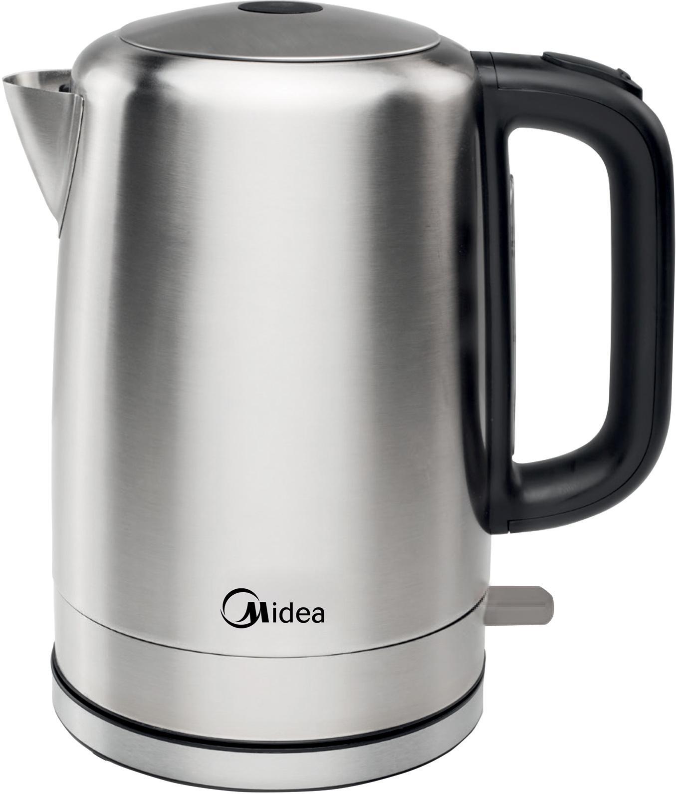 Midea MK-M317C2A-SS электрический чайникMK-M317C2A-SS Midea MK-M317C2A-SS электрический чайникMK-M317C2A-SSУдобный чайник вместительностью 1,7 литра. Мощность составляет 2200 Вт. Корпус исполнен из нержавеющей стали. Индикатор включения. Удобный сматываемый шнур.