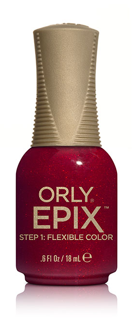 Orly Эластичное цветное покрытие EPIX Flexible Color 925 OPENING NIGHT, 18 мл29925 Orly Эластичное цветное покрытие EPIX Flexible Color 925 OPENING NIGHT, 18 мл29925Двухфазная эластичная система Flexible Color System - это новейшая запатентованная технология последнего поколения от ORLY, объединившая функции лака для ногтей и гибридных гелевых покрытий. Она обеспечивает прочное эластичное покрытие благодаря содержанию инновационных амортизирующих полимеров. Технология Flexible Color System подразумевает взаимное сцепление цветного лака и верхнего покрытия. Оба препарата системы EPIX дополняют друг друга и действуют вместе.А простое нанесение без подтеков обеспечивается благодаря технологии Smudge-Fixing, которая содержит полимеры, делающие покрытие эластичным и гибким, словно натуральные ногти. Лак быстро выравнивается, исключая смазывание во время нанесения.И еще один плюс, который все женщины оценят по достоинству - инновационная кисть ORLY EPIX. Она обеспечивает точное нанесение и идеальную ровную линию возле кутикулы. Максимальный контроль за результатом гарантирован:• 600 щетинок + плоская кисть• Максимально точное нанесение• Гладкое и плотное покрытие в одно касание кисти• Изогнутый контур кисти для безупречной линии возле кутикулыEPIX от ORLY сочетает все лучшие свойства в одном покрытии – эластичное покрытие без сколов, словно единое целое с ногтями.