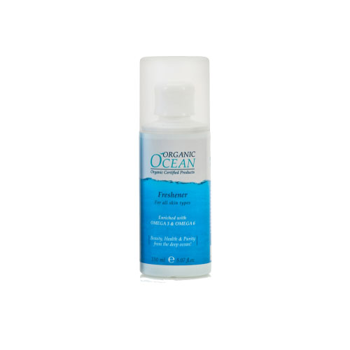 Organic Ocean Лосьон -тоник для лица, 150 мл20710 Organic Ocean Лосьон -тоник для лица, 150 мл20710Освежающий тоник для лица, легко и эффективно завершает процедуру очищения кожи, придавая чувство свежести. Тоник обогащен активными морскими водорослями АЛЯРИЯ, ПЕЛЬВЕЦИЯ ЖЕЛОБЧАТАЯ, которые сохраняют естественный кислотно-щелочной баланс кожи, подготавливает ее к дальнейшему применению интенсивных средств ухода. Био-комплексы NESTAPURE и HYSSOPUS обладают мощным антибактериальным действием, стимулируют процессы обмена веществ, ускоряют обновление клеток и защищают кожу от внешних неблагоприятных факторов. Тоник освежает и смягчает, гарантирует вашей коже ощущение гармонии и чистоты. Тоник на основе органического сока АЛОЕ ВЕРА.