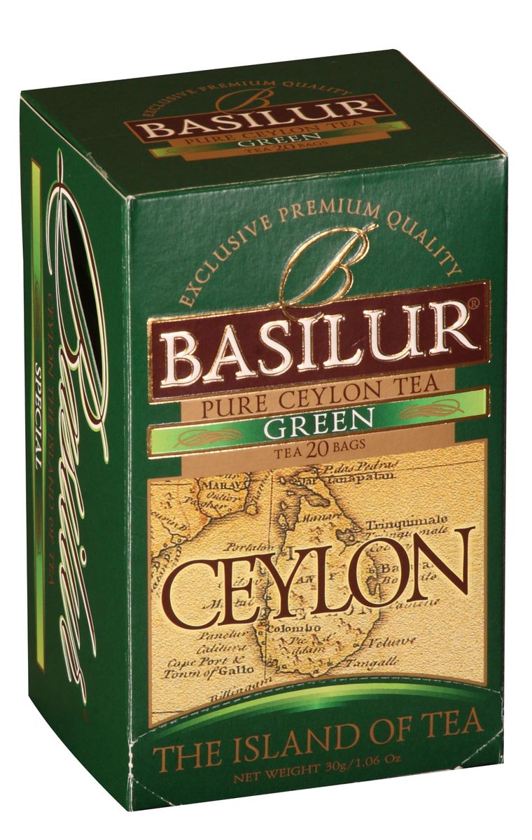 Basilur Green зеленый чай в пакетиках, 20 шт70244-00 Basilur Green зеленый чай в пакетиках, 20 шт70244-00Basilur Green OPA - зеленый байховый листовой чай. Цейлонский зеленый чай способствует здоровью и долголетию. Минимальная обработка этого вида чая позволяет сохранить большинство витаминов, минералов, антиоксидантов, и других биоактивных веществ, благотворно влияющих на организм.