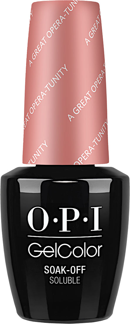 OPI Гель-лак для ногтей GelColor, тон № GCV25 A Great Opera-tunity, 15 млGCV25 OPI Гель-лак для ногтей GelColor, тон № GCV25 A Great Opera-tunity, 15 млGCV25GELCOLOR от OPI. ГЕЛЬКОЛОР это 100% гель в лаковом флаконе! В отличие от гелей-лаков, из-за отсутствия лаковой составляющей ГЕЛЬКОЛОР не подвержен сколам и трещинам. Ультра-быстрое светоотверждение в LED-лампе OPI! Всего лишь 4 минуты на все слои включая базу и верхнее покрытие на всех пальцах! Не требует шлифовки ногтей перед нанесением и опиливания при снятии, а значит — не травмирует ногти! Снимается за 15 минут отмачиванием.ГЕЛЬКОЛОР - экономичен! ГЕЛЬКОЛОР - это высочайшее качество OPI по доступной цене. Оттенки легендарных лаков OPI при желании можно наносить поверх ГЕЛЬКОЛОР. Сравните стоимость ГЕЛЬКОЛОР с другими марками и Вы увидите разницу!Стойкое и сияющее покрытие на недели вперед с GELCOLOR.ГЕЛЬКОЛОР это 100% гель в лаковом флаконе! В отличие от гелей-лаков, из-за отсутствия лаковой составляющей ГЕЛЬКОЛОР не подвержен сколам и трещинам.Ультра-быстрое светоотверждение в LED-лампе OPI! Всего лишь 4 минуты на все слои включая базу и верхнее покрытие на всех пальцах!Не требует шлифовки ногтей перед нанесением и опиливания при снятии, а значит — не травмирует ногти! Снимается за 15 минут отмачиванием.ГЕЛЬКОЛОР - экономичен! ГЕЛЬКОЛОР - это высочайшее качество OPI по доступной цене.Повторяют оттенки легендарных лаков OPI, которые при желании можно наносить поверх ГЕЛЬКОЛОР.Сравните стоимость ГЕЛЬКОЛОР с другими марками и Вы увидите разницу!Стойкое и сияющее покрытие на недели вперед с GELCOLOR.