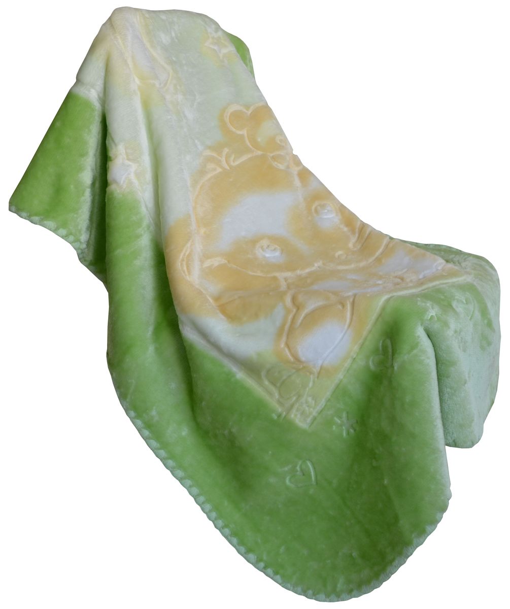 Bonne Fee Плед-одеяло 80 х 110 см цвет зеленый