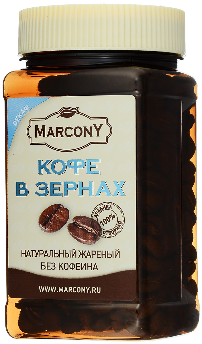 где купить Marcony Декаф кофе в зернах, 100 г по лучшей цене