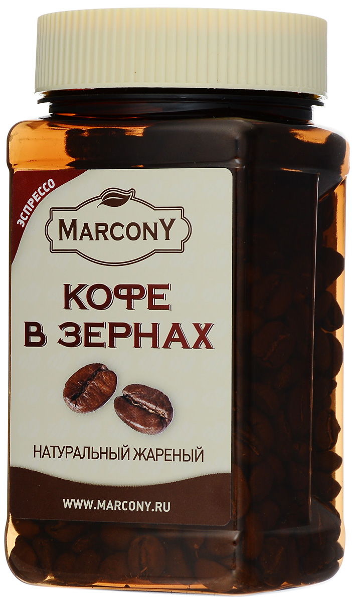 Marcony Эспрессо кофе в зернах, 100 г4602009356704 Marcony Эспрессо кофе в зернах, 100 г4602009356704Кофе Marcony Эспрессо создан в лучших традициях итальянских кофейных мастеров. Для производства этого сорта используется отборные зёрна арабики и робусты, выращенные на лучших высокогорных плантациях. Устойчивый и благородный вкус, оптимальная структура, бодрящий аромат и несравненная крепость классического эспрессо. Оцените кофе в революционной упаковке - тонированной банке, которая уменьшает светопропускающую способность солнечных лучей и дает возможность оценить качество кофе до вскрытия упаковки.