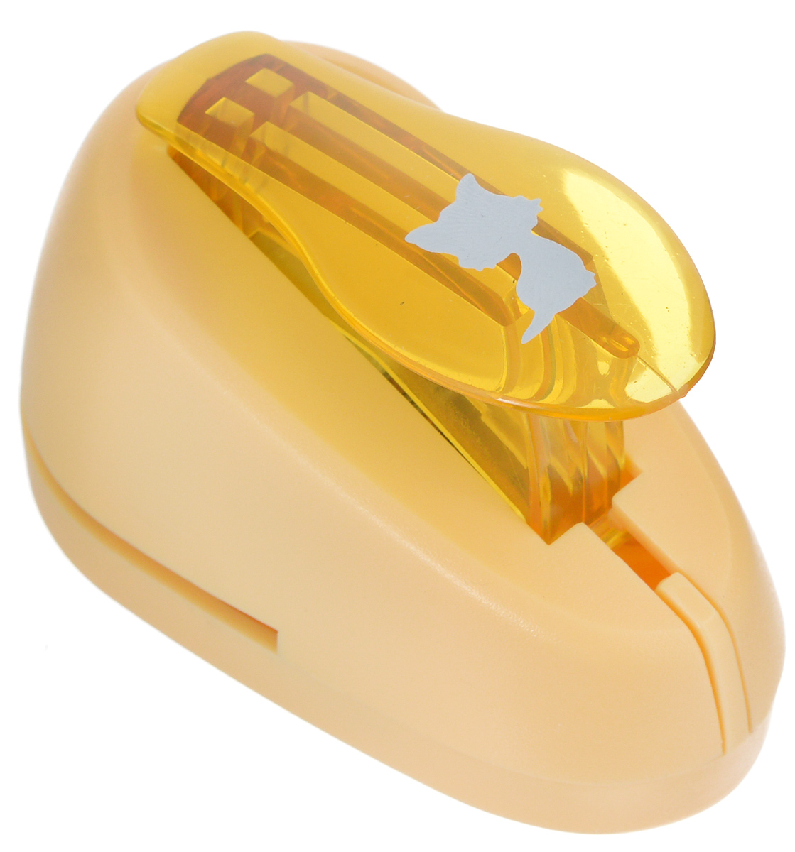 Дырокол фигурный Hobbyboom Котенок, №368, цвет: оранжевый, 1,8 см92398_оранжевый Дырокол фигурный Hobbyboom Котенок, №368, цвет: оранжевый, 1,8 см92398_оранжевыйФигурный дырокол Hobbyboom Котенок, изготовленный из пластика и металла, используется в скрапбукинге для создания оригинальных открыток, а также оформления подарков, в бумажном творчестве. Рисунок прорези указан на ручке дырокола.Вырезанный элемент также можно использовать для украшения.Предназначен для бумаги определенной плотности - 80 - 200 г/м2. При применении на бумаге большей плотности или на картоне, дырокол быстро затупится.Размер дырокола: 6,8 см х 4 см х 4,5 см.Размер готовой фигурки: 1,5 см х 1,3 см.