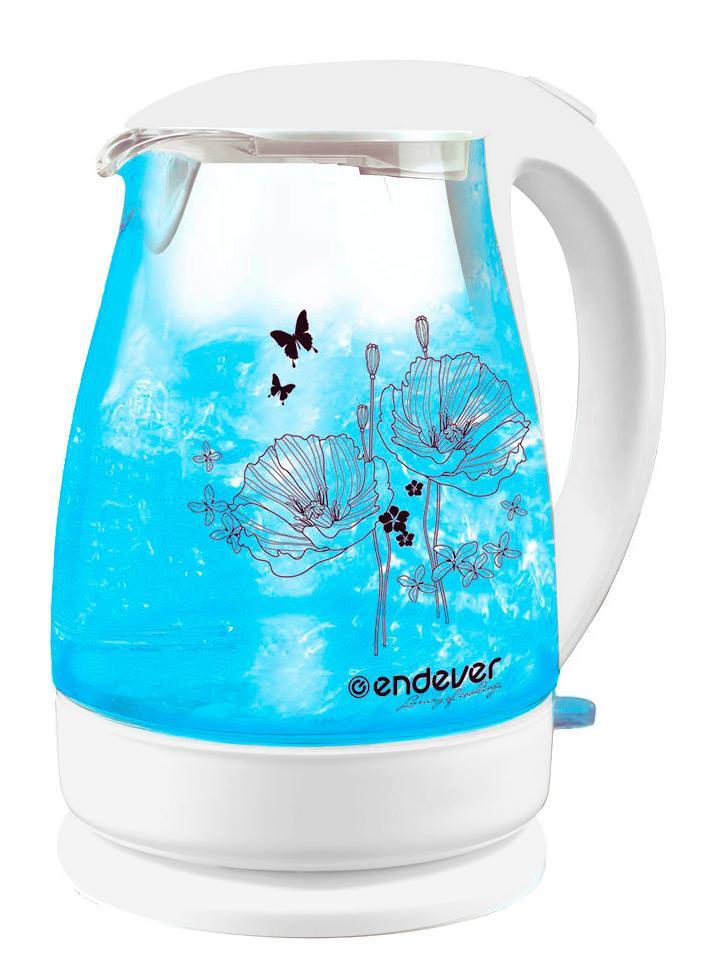 Endever KR-308G электрический чайникKR-308G Endever KR-308G электрический чайникKR-308GЭлектрический чайник – один из самых необходимых электроприборов на любой кухне. Чайник Endever SkyLine KR-308G – это высокое качество изготовления, современный дизайн, стильная расцветка. Чайники Endever SkyLine KR-308G – модель из термостойкого био-стекла, выполненная в классическом элегантном дизайне с внутренней светодиодной подсветкой и оригинальным рисунком на корпусе. Кроме того модель SkyLine KR-308G оснащена дисковым нагревательным элементом и контроллером STRIX, обеспечивающим 15000 циклов закипания. Он украсит интерьер любой кухни и создаст прекрасное настроение!