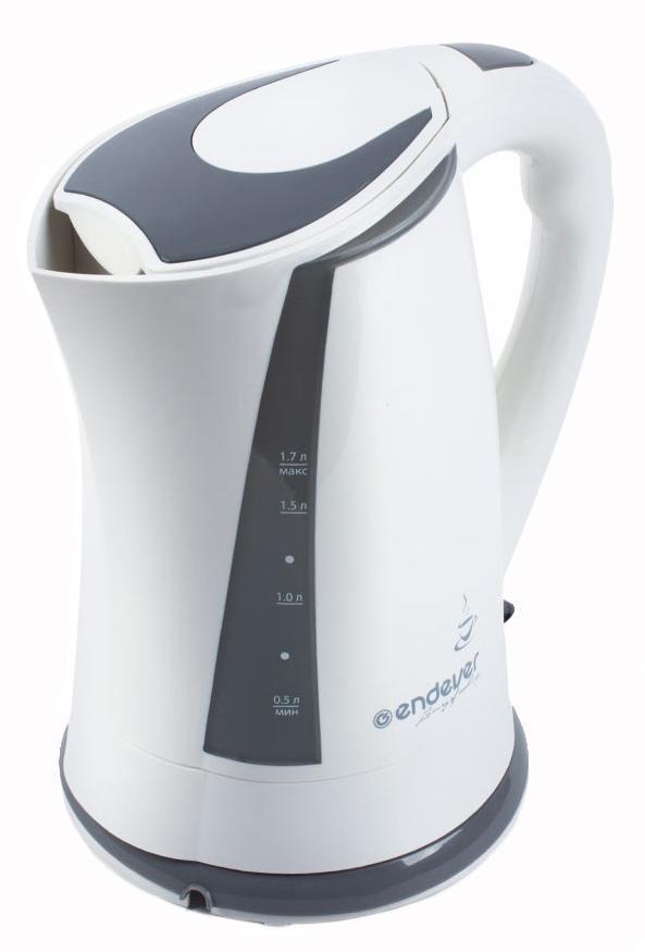 Endever KR-314 электрический чайникKR-314 Endever KR-314 электрический чайникKR-314Электрический чайник – один из самых необходимых электроприборов на любой кухне. Чайник Endever SkyLine KR-314 – это высокое качество изготовления, современный дизайн, стильная расцветка! Он украсит интерьер любой кухни и создаст прекрасное настроение!ФУНКЦИОНАЛЬНЫЕ ОСОБЕННОСТИ: Автоотключение при закипании Автоотключение при отсутствии воды Шкала индикации уровня воды Отсек для хранения шнураЭргономичная ненагревающаяся ручкаБеспроводное соединение позволяет вращать чайник на подставке на 360° Скрытый нагревательный элемент Световой индикатор нагревания Съемный фильтр от накипи
