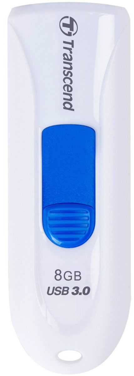 Transcend JetFlash 790 8GB, White Blue USB-накопитель
