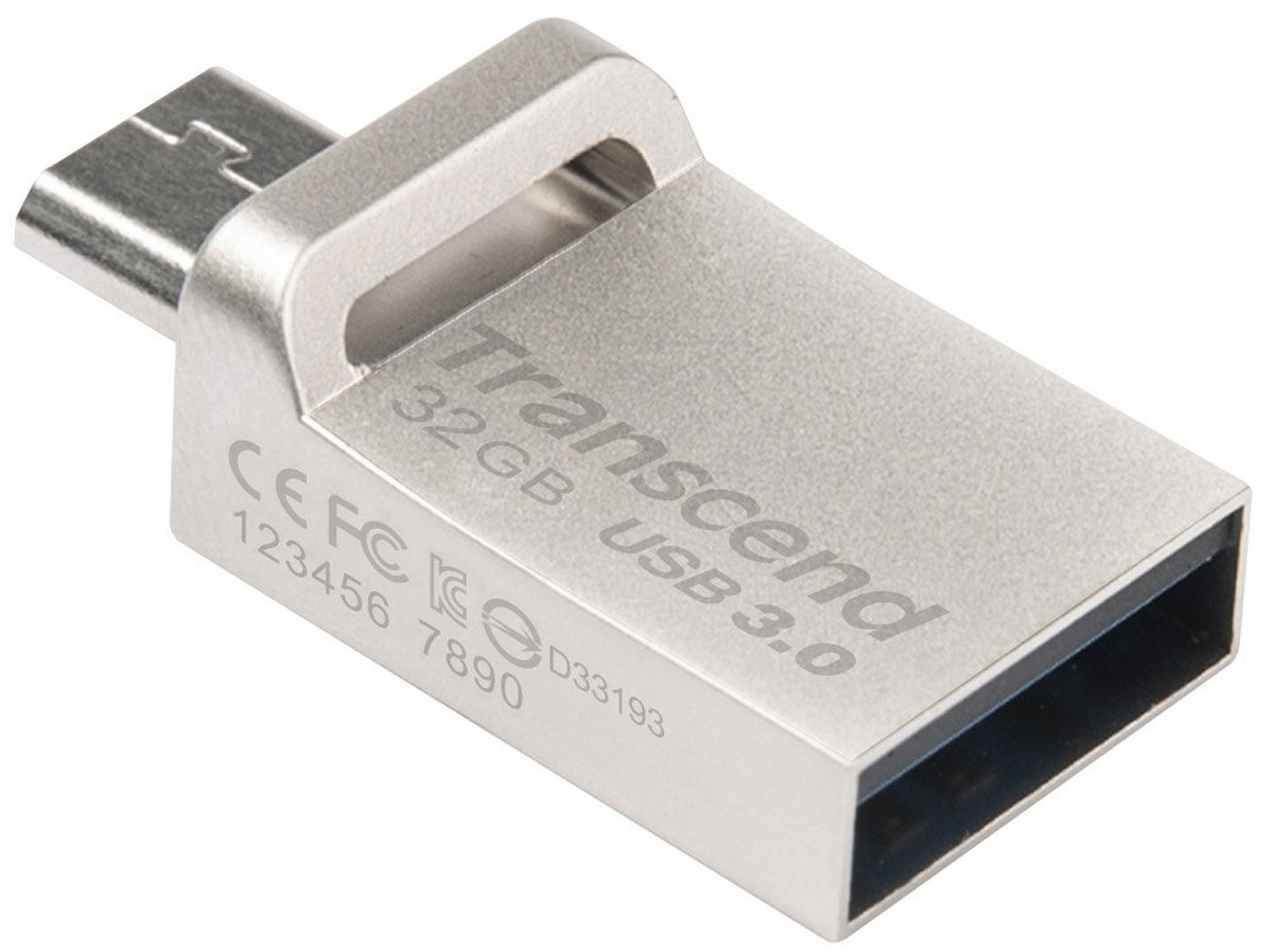 Transcend JetFlash 880 32GB, Silver USB-накопитель