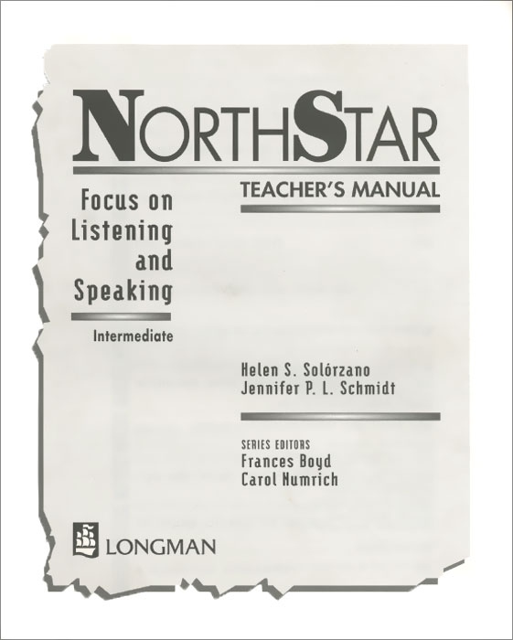 NorthStar: Focus on Listening and Speaking: Intermediate: Teacher's Manual northstar listening