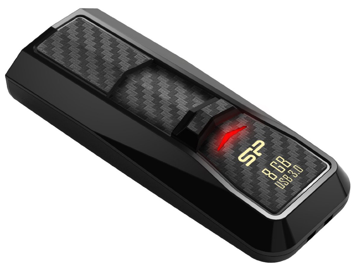 Silicon Power Blaze B50 8GB, Black USB-накопитель