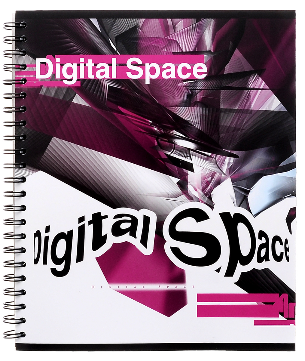 Полиграфика Тетрадь в клетку Digital Space, 80 листов, формат А537631_черн_бел_роз Полиграфика Тетрадь в клетку Digital Space, 80 листов, формат А537631_черн_бел_розТетрадь в клетку Полиграфика Digital Space с красочным изображением на обложке подойдет как студенту, так и школьнику. Обложка тетради выполнена из плотного картона. Внутренний блок состоит из 80 листов белой бумаги на гребне. Разметка страниц стандартная - в голубую клетку, без полей.