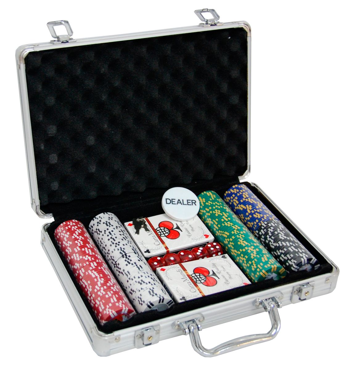 Дипломат для покера на 200 фишек с номиналом, размер: 30х21х8см. ГД4/200