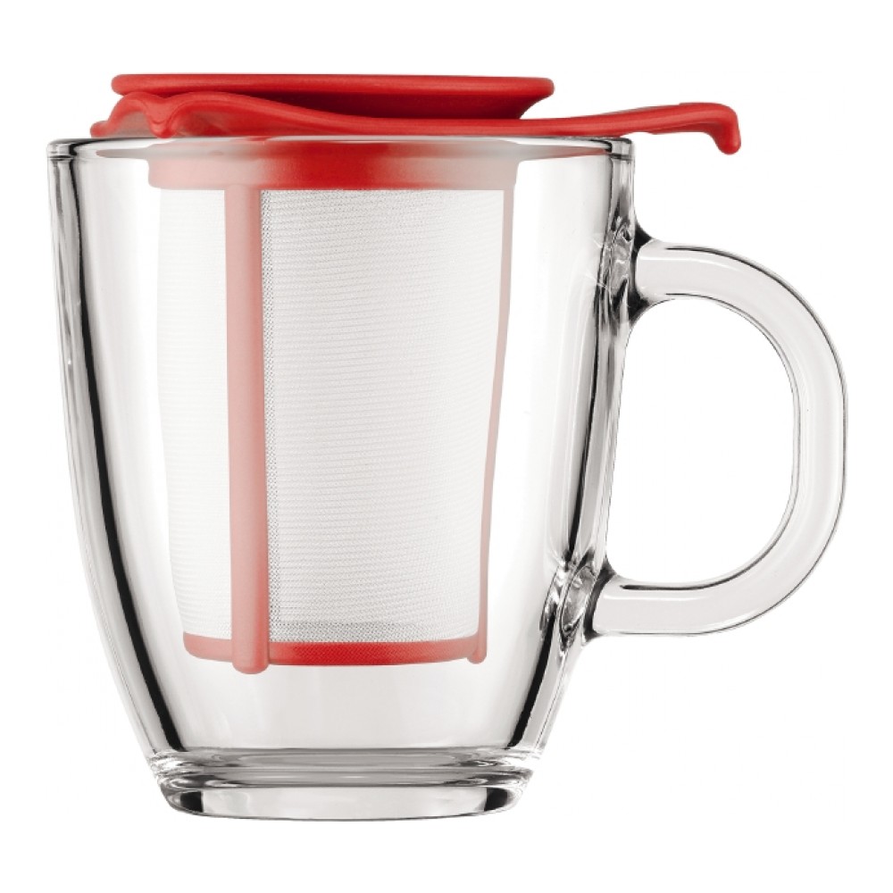 Кружка Bodum YO-YO, с фильтром, цвет: красный, 350 млK11239-294 Кружка Bodum YO-YO, с фильтром, цвет: красный, 350 млK11239-294Такая кружка с фильтром невероятно удобна для заваривания чая, а также лечебных трав. Благодаря съемному фильтру, напиток останется чистым.