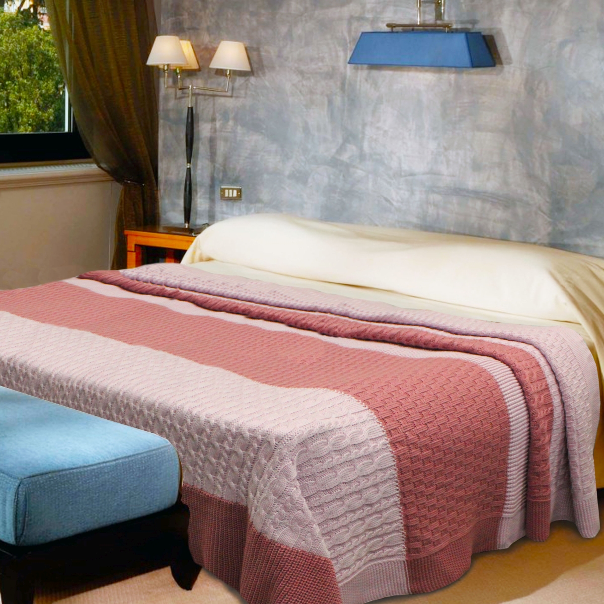 Плед Buenas Noches Cotton, цвет: розовый, бордовый, 180 х 210 см69951 Плед Buenas Noches Cotton, цвет: розовый, бордовый, 180 х 210 см69951Вязаный плед Buenas Noches Cotton - это идеальное решение для вашего интерьера! Плед выполнен из хлопка и акрила.Благодаря беспрецедентной стойкости и ровности красок, изделие не выгорает на солнце и остается первозданно ярким в течение продолжительного времени. Плед теплый, нежный, подкупающий не только высокими потребительскими характеристиками, но и уникальным, оригинальным внешним видом.Плед - это такой подарок, который будет всегда актуален, особенно для ваших родных и близких, ведь вы дарите им частичку своего тепла!Продукция торговой марки Buenas Noches сделана с особой заботой, специально для вас и уюта в вашем доме!