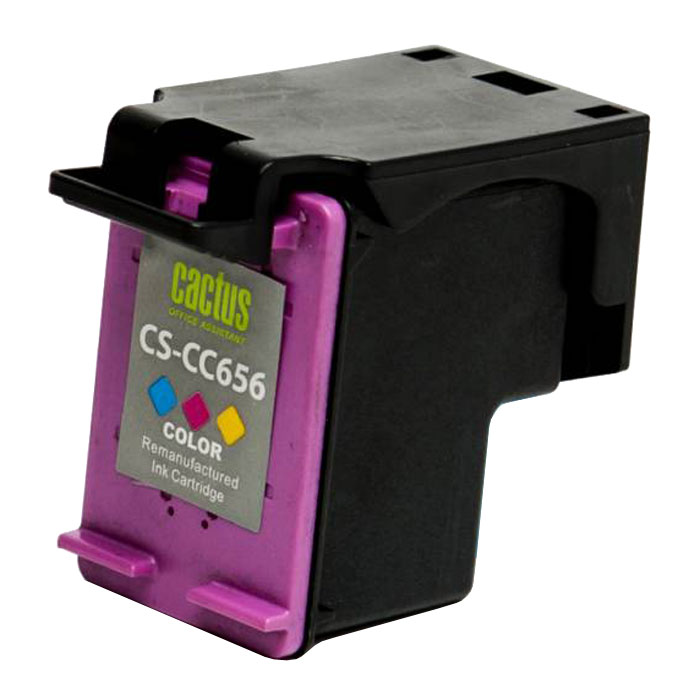 Cactus CS-CC656, Color струйный картридж для HP OfficeJet 4500/J4580/J4660/J4680CS-CC656 Cactus CS-CC656, Color струйный картридж для HP OfficeJet 4500/J4580/J4660/J4680CS-CC656Картридж Cactus CS-CC656 для струйных принтеров HP.Расходные материалы Cactus для печати максимизируют характеристики принтера. Обеспечивают повышенную четкость изображения и плавность переходов оттенков и полутонов, позволяют отображать мельчайшие детали изображения. Обеспечивают надежное качество печати.