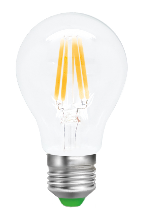 Лампа светодиодная Smartbuy Filament, А60, холодный свет, цоколь Е27, 8 ВтSBL-A60F-8-40K-E27 Лампа светодиодная Smartbuy Filament, А60, холодный свет, цоколь Е27, 8 ВтSBL-A60F-8-40K-E27Светодиодная лампа Smartbuy Filament - новинка на рынке светодиодных ламп! Светодиодная лампа A60 Filament - энергосберегающая лампа для общего и декоративного освещения, подходит для замены стандартных ламп накаливания и галогенных. Колба лампы прозрачная, грушевидной формы. В лампе использован совершенно иной светодиод, он выглядит как нить накаливания, от чего и получил название Filament. Лампа идеально подходит к любому светильнику, в котором используются данные типы ламп. Хорошо будет смотреться даже в открытых светильниках. Особенности: - Угол рассеивания светового пучка 360 градусов. - Хорошая цветопередача. - Отсутствие мерцания обеспечивает меньшую утомляемость глаз. - Высокоэффективный драйвер обеспечивает стабильную работу. - Большой срок службы - 30 000 часов работы. - Широкий рабочий температурный режим от -25° до +45°С. - Не содержит ртуть, экологически безопасна. - Не нагревается даже за целый день, но при этом имеет высокую светоотдачу. Тип колбы: А60. Индекс цветопередачи: RA>80. Частота: 50 Гц. Напряжение: 220-240 В. Коэффициент мощности: 0,06.