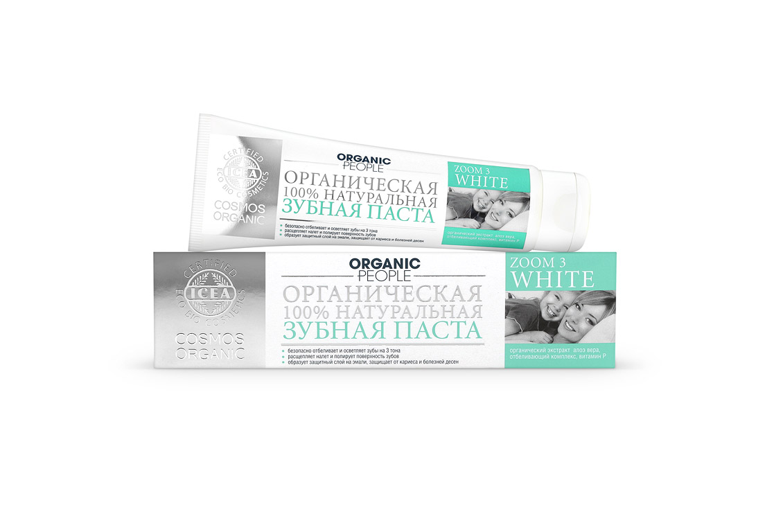 Organic People паста зубная Zoom 3 White, 100 мл