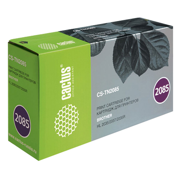 Cactus CS-TN2085, Black тонер-картридж для Brother HL-2035RCS-TN2085 Cactus CS-TN2085, Black тонер-картридж для Brother HL-2035RCS-TN2085Картридж Cactus CS-TN2085 для лазерных принтеров Brother.Расходные материалы Cactus для лазерной печати максимизируют характеристики принтера. Обеспечивают повышенную чёткость чёрного текста и плавность переходов оттенков серого цвета и полутонов, позволяют отображать мельчайшие детали изображения. Обеспечивают надежное качество печати.