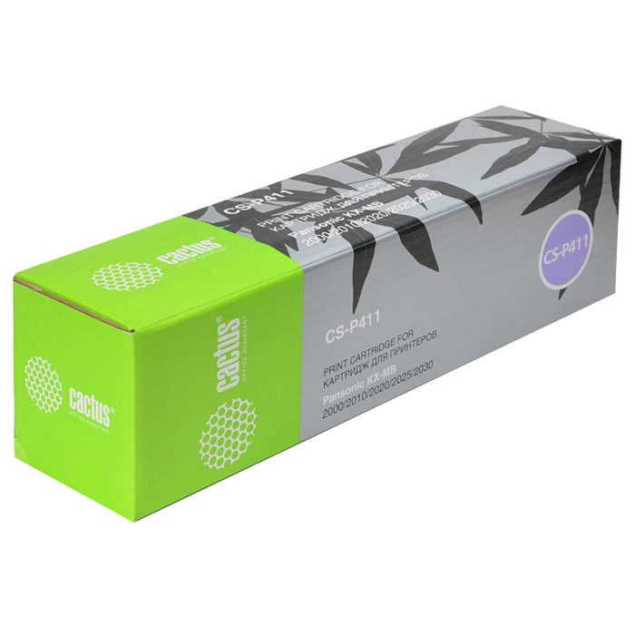 Cactus CS-P411, Black тонер-картридж для Panasonic KXMB1900/MB2000/MB2010/MB2020/MB2025/MB2030/MB2051/MB2061CS-P411 Cactus CS-P411, Black тонер-картридж для Panasonic KXMB1900/MB2000/MB2010/MB2020/MB2025/MB2030/MB2051/MB2061CS-P411Картридж Cactus CS-P411 для лазерных принтеров Panasonic.Расходные материалы Cactus для лазерной печати максимизируют характеристики принтера. Обеспечивают повышенную чёткость чёрного текста и плавность переходов оттенков серого цвета и полутонов, позволяют отображать мельчайшие детали изображения. Обеспечивают надежное качество печати.