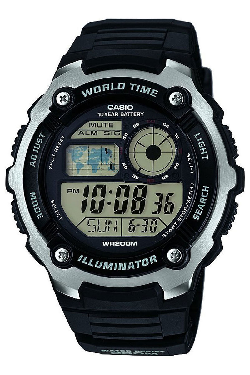 Часы наручные Casio, цвет: черный. AE-2100W-1A