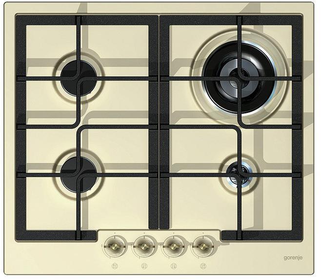 Gorenje G6N50 RW варочная панель газовая256898 Gorenje G6N50 RW варочная панель газовая256898Независимая газовая варочная панель G6N50RW серии Retro от Gorenje. Прибор оснащен четырьмя конфорками разной мощности, в том числе трехконтурной конфоркой вок, на которой так удобно готовить различные блюда на максимальных температурах. Эмалированную поверхность легко чистить, а чугунные решетки гармонично дополняют варочную панель.Конфорки: Передняя левая: 69 мм, 1,9 кВтЗадняя левая: 69 мм, 1,9 кВтПередняя правая: 46 мм, 1 кВтЗадняя правая (трехконтурная Вок): 132 мм, 3,5 кВт Природный газ G20/13 - 8,3 кВт.