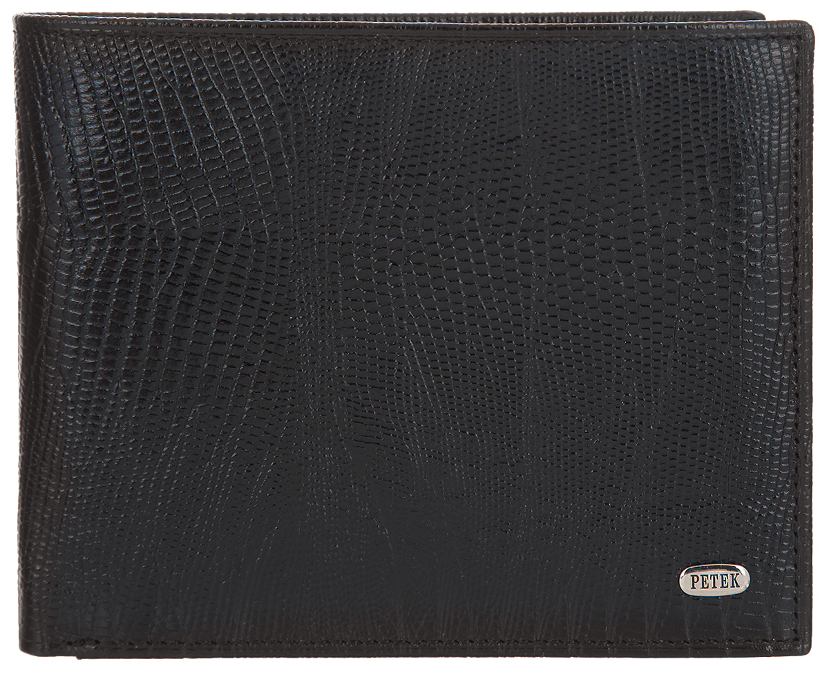 Портмоне мужское Petek 1855, цвет: черный. 140.041.01