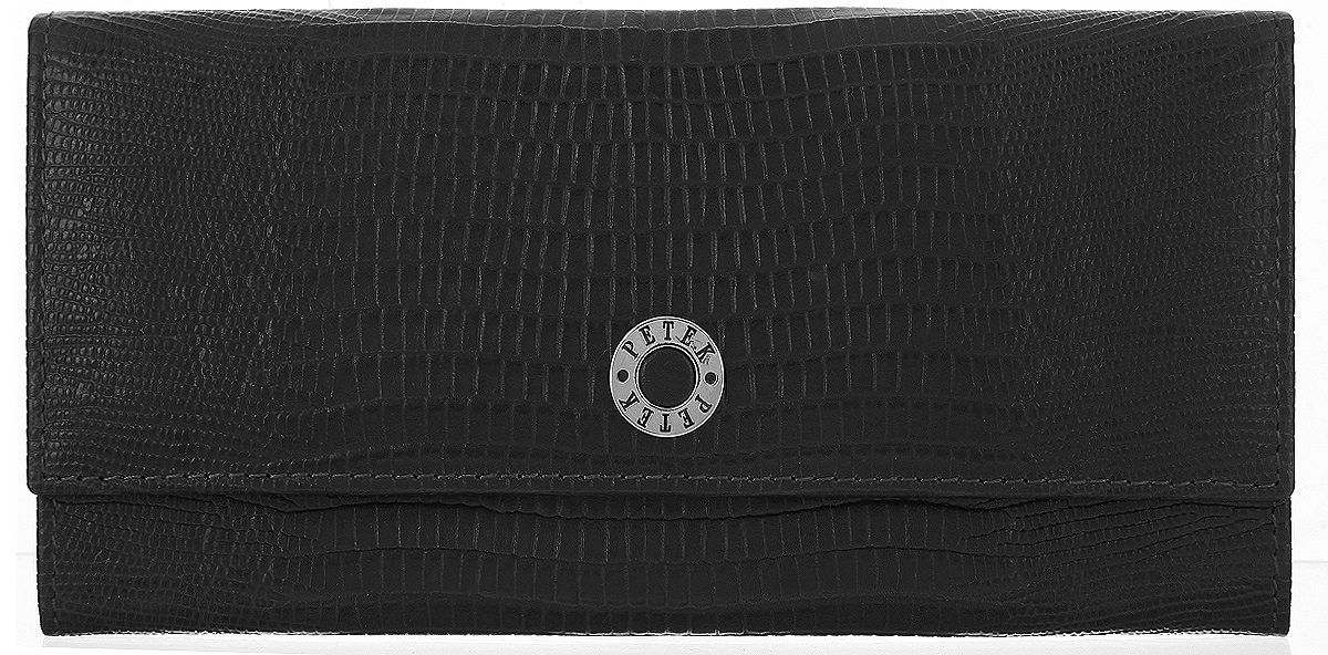 Портмоне женское Petek 1855, цвет: черный. 301.041.01
