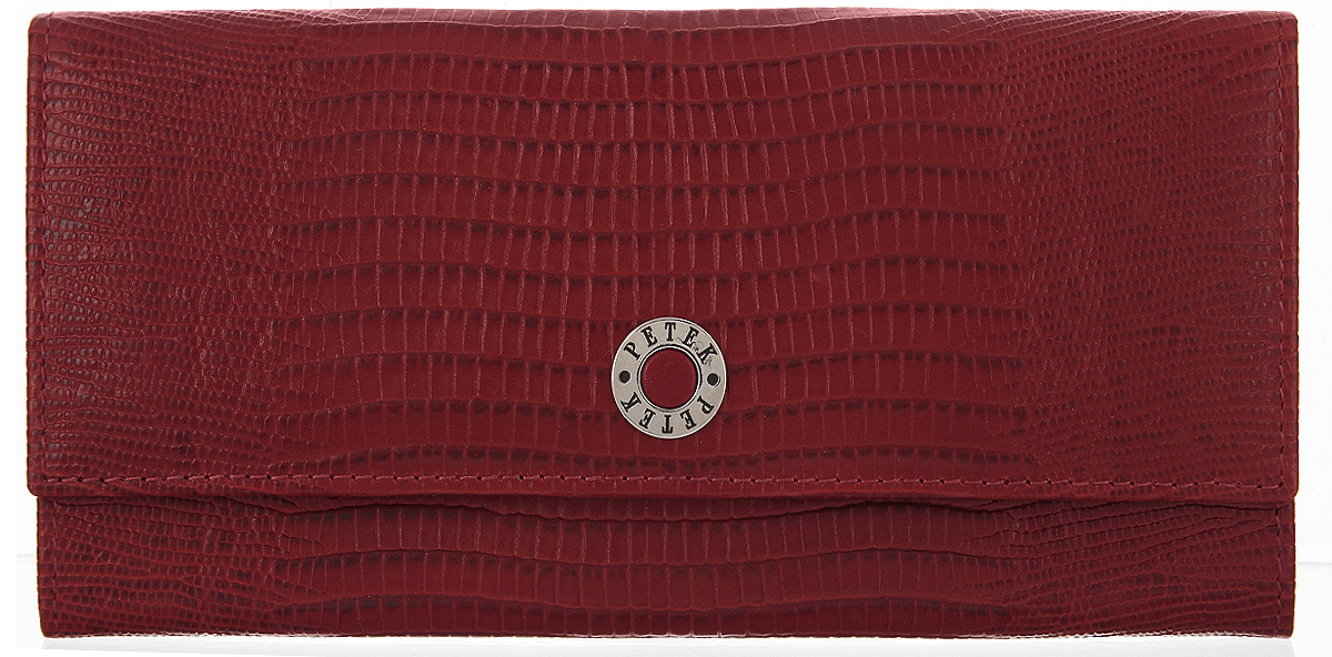 Портмоне женское Petek 1855, цвет: красный. 301.041.10