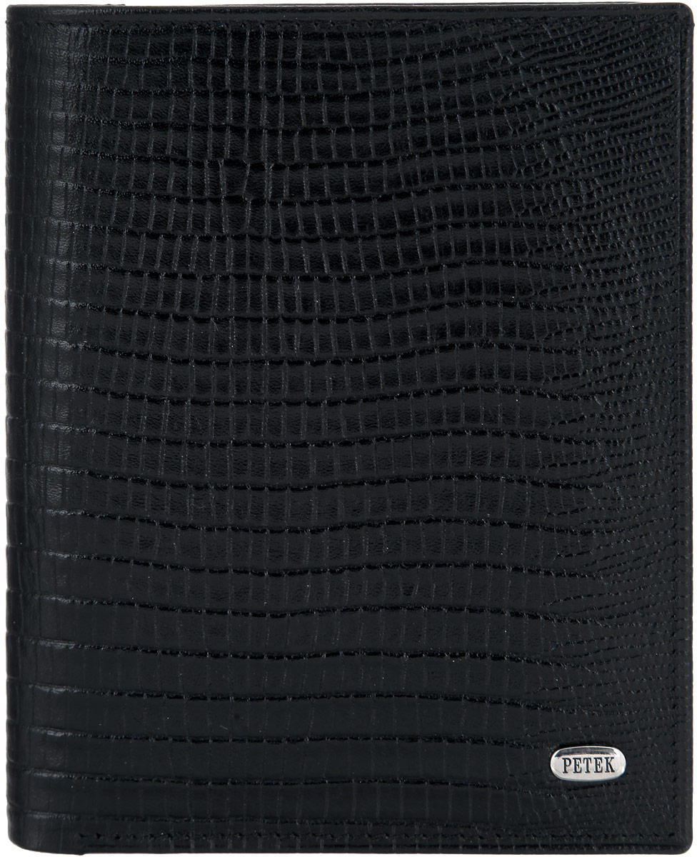 Портмоне мужское Petek 1855, цвет: черный. 207.041.01