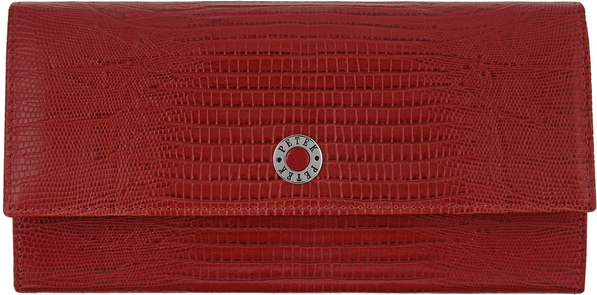 Портмоне женское Petek 1855, цвет: красный. 400.041.10