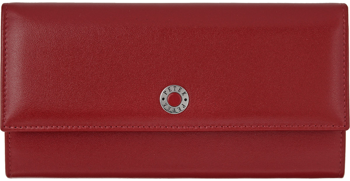 Портмоне женское Petek 1855, цвет: красный. 400.4000.10