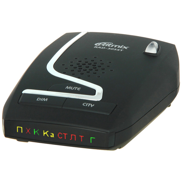 Ritmix RAD-305ST, Black радар-детектор15118145 Ritmix RAD-305ST, Black радар-детектор15118145Ritmix RAD-305ST – лазер/радар-детектор, позволяющий надежно определять сигнал измерительных приборов. Устройство обнаруживает целый ряд детекторов, в том числе и такие лазерные полицейские радары последнего поколения, как ЛИСД и АМАТА. RAD-305ST отличается увеличенной дальностью определения наиболее распространенного радара Стрелка-СТ.Антирадар использует уникальный фильтр помех, который существенно уменьшает количество ложных срабатываний. Предусмотрено четыре режима чувствительности, имеется возможность отключения отдельных диапазонов. RAD-305ST выполнен в эргономичном дизайне и имеет приятное на ощупь покрытие SoftTouch.