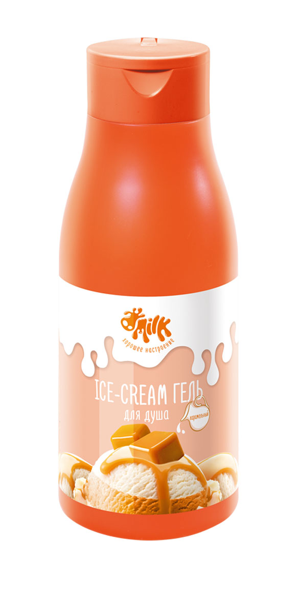 Milk Гель для душа Ice-cream Карамельный, 500 мл31497 Milk Гель для душа Ice-cream Карамельный, 500 мл31497Стильный флакон хорошего настроения! Гель для душа со вкусом карамельного мороженого окутывает нежностью и приятными эмоциями. Прекрасно очищает кожу, делает ее более гладкой и наполняет тонким ароматом карамельного пломбира. Протеины молока и натуральный экстракт ванили обеспечивают коже дополнительное питание. Хорошего настроения!