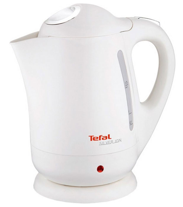 Tefal BF 9251 Silver Ion электрочайникBF 9251 Silver Ion Tefal BF 9251 Silver Ion электрочайникBF 9251 Silver IonПри создании чайника Tefal BF 9251 Silver Ion объемом 1,7 литра была применена технология Microban, при которой ионы серебра интегрируются в пластиковый корпус устройства. Ионы серебра способствуют уничтожению бактерий в процессе кипячения воды, а также в течение 24 часов после использования чайника, что наделяет прибор антибактериальными свойствами. Нагревательный элемент Ultraclean встроен в дно чайника, что обеспечивает высокую скорость нагрева воды, возможность кипячения даже небольшого ее количества и уменьшение образования накипи. Благодаря тому, что нагревательный элемент отполирован, дно чайника остается гладким и блестящим даже после длительной эксплуатации. Для удобства в использовании чайник Tefal BF 9251 Silver Ion оснащен широко открывающейся откидной крышкой, нейлоновым фильтром, предотвращающим попадание в чашку частичек накипи, беспроводной подставкой с поворотом на 360 градусов, двухсторонней шкалой уровня воды и индикатором работы с подсветкой. В целях предотвращения перегрева чайник не включается пустым, а также автоматически отключается при закипании воды и при снятии с подставки.