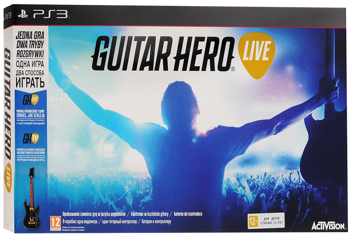 Guitar Hero Live Bundle. Гитара + игра (PS3)