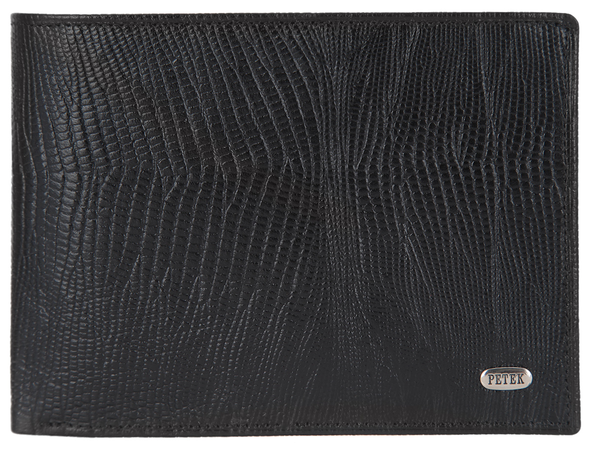 Портмоне мужское Petek 1855, цвет: черный. 112.041.01