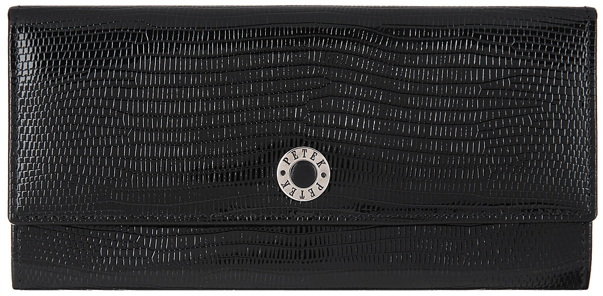 Портмоне женское Petek 1855, цвет: черный. 301.173.01