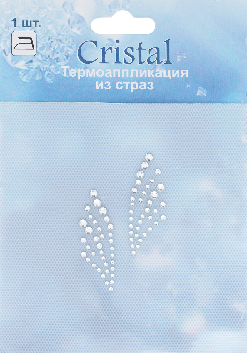 Термоаппликация из страз Cristal, 5 х 1,5 см7712955_ADS046 Термоаппликация из страз Cristal, 5 х 1,5 см7712955_ADS046Термоаппликация из страз Cristal изготовлена из высококачественного стекла и выполнена в виде орнамента. Она позволит вам украсить одежду, аксессуары или текстиль. Изделие с оборотной стороны оснащено клейкой поверхностью. Достаточно приложить стразы к ткани и прогладить утюгом. Украшение из страз Cristal поможет сделать любую вещь оригинальной и неповторимой.