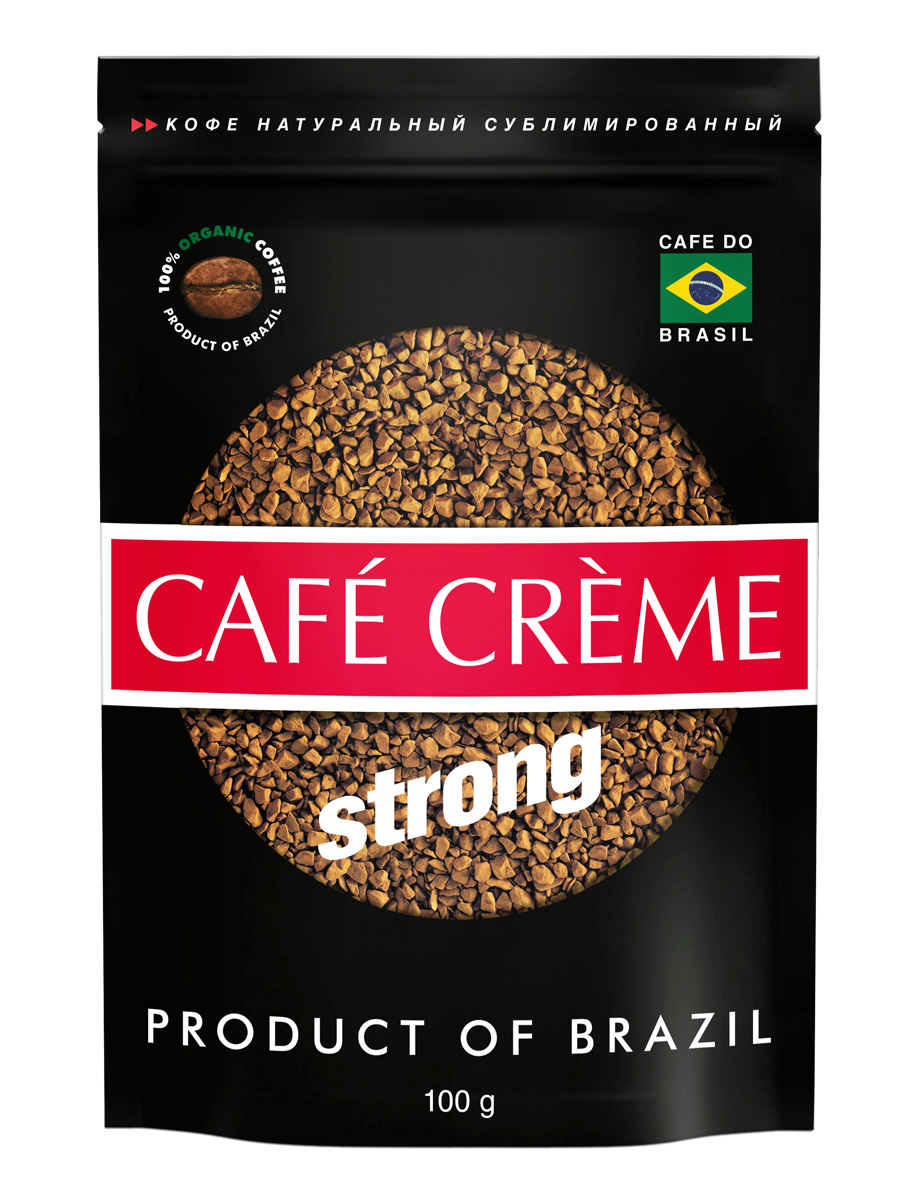 Cafe Creme кофе растворимый, 100 г4607141335365 Cafe Creme кофе растворимый, 100 г4607141335365Cafe Creme - растворимый кофе высшего качества. Добавив в этот напиток две чайные ложечки меда и лимонный сок по вкусу, можно приготовить легендарный напиток здоровья и долголетия, укрепляющий иммунитет. Именно его употребляют в течение дня жители Эспирито-Санто, горной местности на юго-востоке Бразилии, где произрастает один из лучших сортов бразильской арабики.Уважаемые клиенты! Обращаем ваше внимание на то, что упаковка может иметь несколько видов дизайна. Поставка осуществляется в зависимости от наличия на складе.
