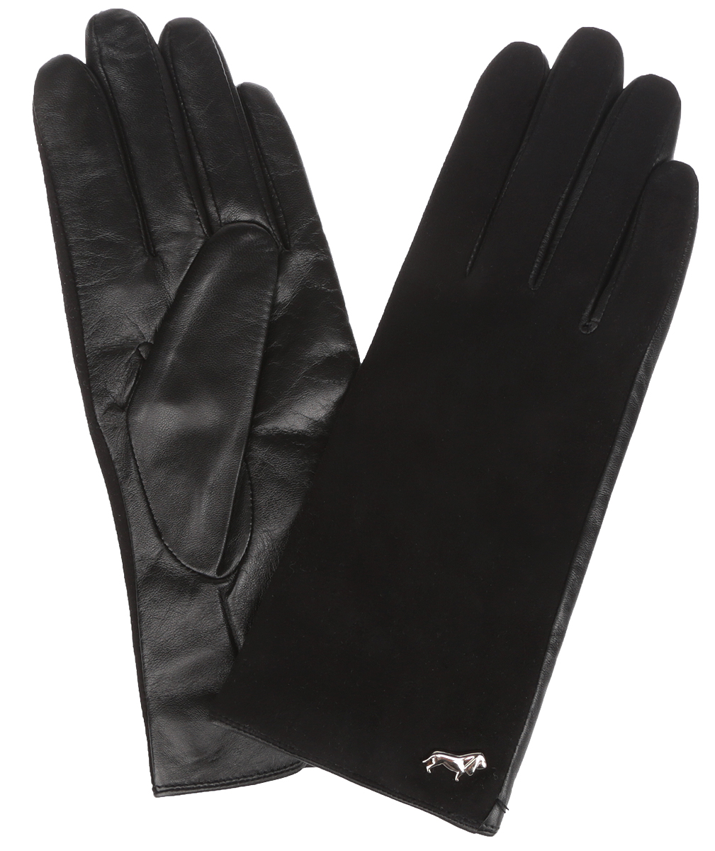 Перчатки женские Labbra, цвет: черный. LB-4707. Размер 7
